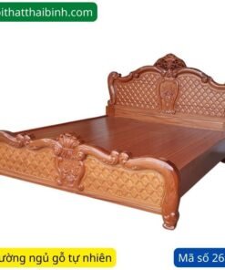 Giường ngủ gỗ tự nhiên 1m8