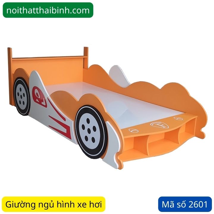 Giường ngủ hình xe ô tô cho bé trai