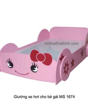 Giường ngủ hình xe hơi cho bé gái