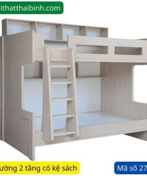 Giường 2 tầng có kệ sách