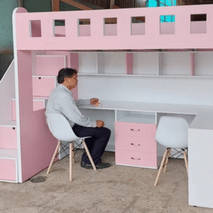 Giường tầng kết hợp bàn học cho bé MS 2885 Giường tầng kết hợp bàn học cho bé