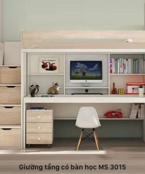 Giường tầng có bàn học