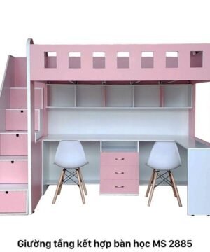 Giường tầng kết hợp bàn học cho bé