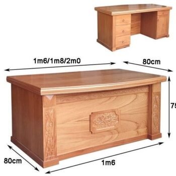 Bàn làm việc gỗ tự nhiên vân gõ đỏ
