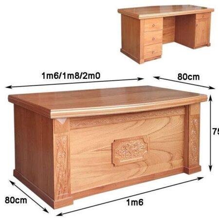 Bàn làm việc gỗ tự nhiên vân gõ đỏ