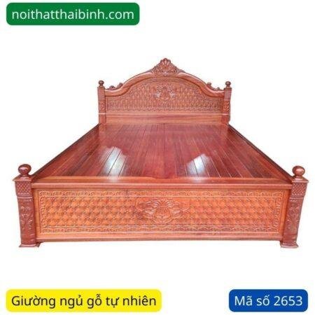 Giường ngủ gỗ tự nhiên mẫu đẹp