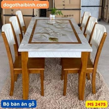 Bộ bàn ăn gỗ