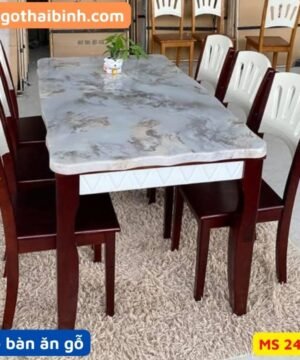 Bộ bàn ăn gỗ MS 2477