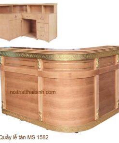 Quầy lễ tân bo góc chất lượng