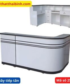Quầy tiếp tân góc cong 1m2