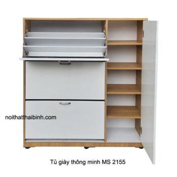 Mẫu tủ giày thông minh đẹp