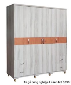 Tủ gỗ công nghiệp 4 cánh