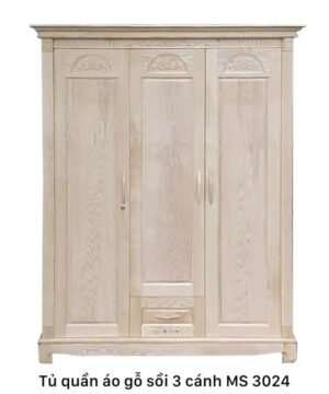 Tủ áo gỗ sồi 3 cánh
