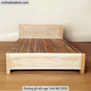 Giường gỗ sồi nga 1m6 MS 3053 6 Giường gỗ sồi nga 1m6