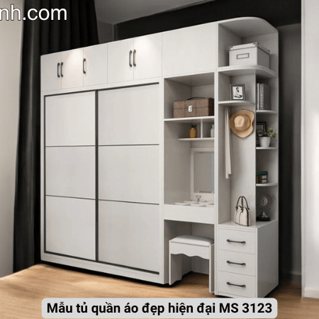 Mẫu tủ quần áo đẹp hiện đại