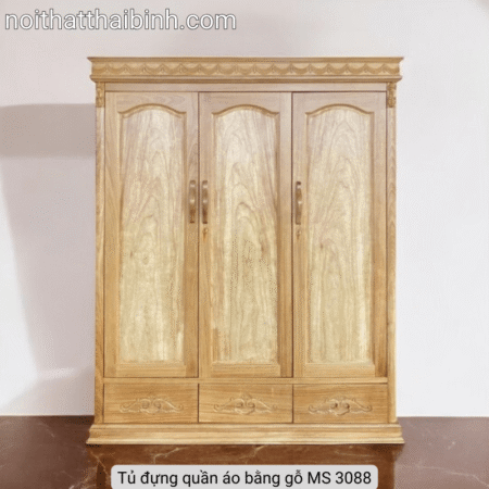 Tủ đựng quần áo bằng gỗ MS 3088 10 Tủ đựng quần áo bằng gỗ