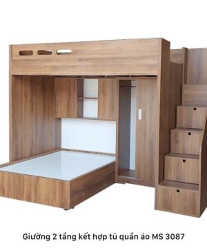 Giường tầng kết hợp tủ áo