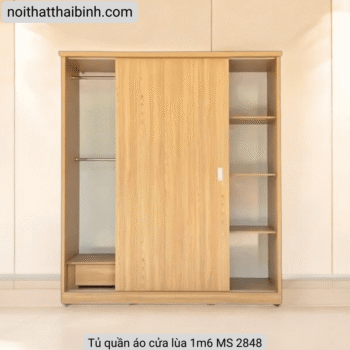 Tủ quần áo cửa lùa 1m6