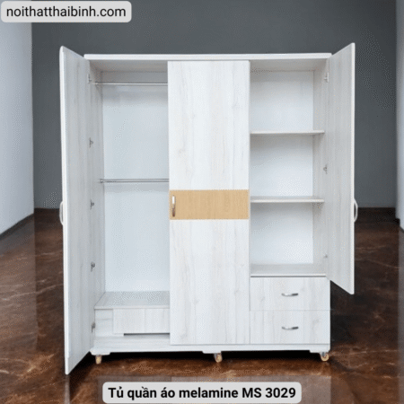 Tủ quần áo melamine MS 3029 8 Tủ quần áo phủ melamine