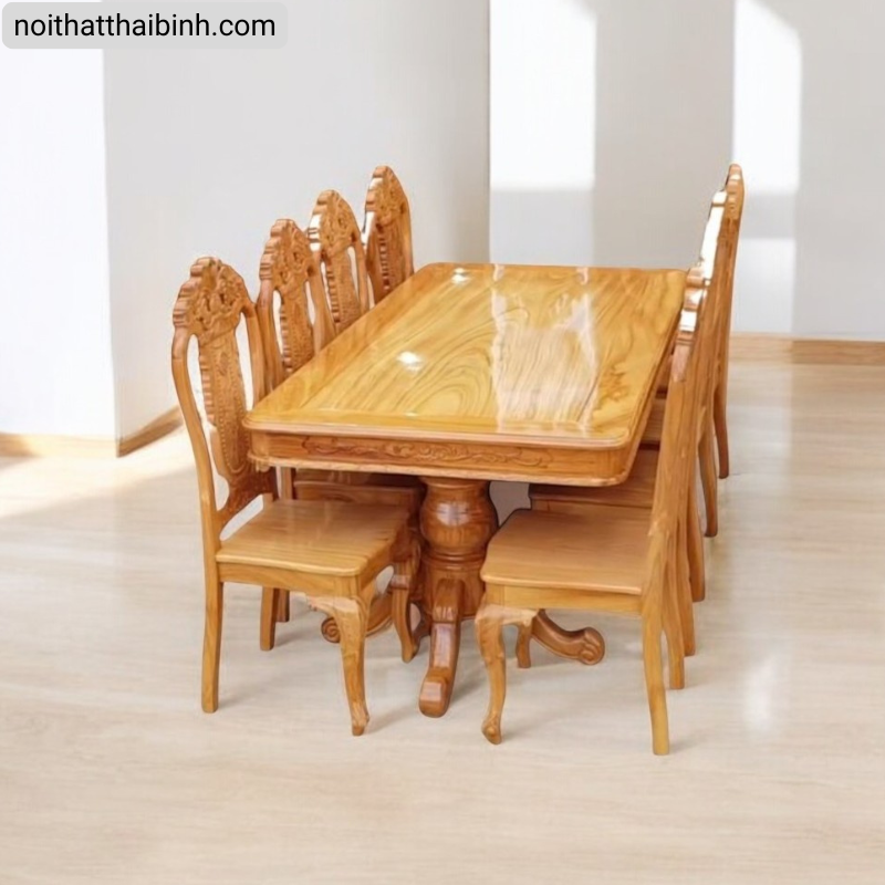 Bàn ăn gỗ đẹp hiện đại Bàn ăn gỗ đẹp hiện đại