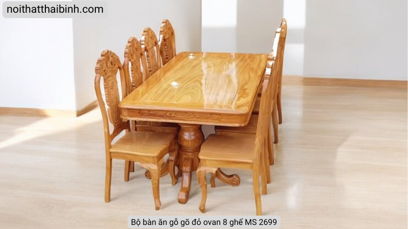 Bàn ăn gỗ đẹp hiện đại