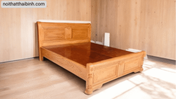 Giường gỗ tự nhiên