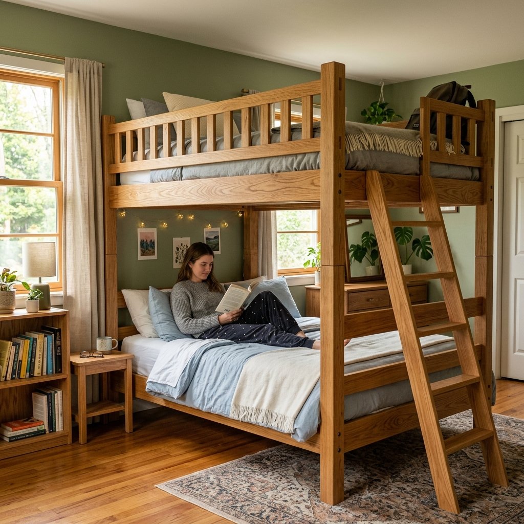 Giường tầng gỗ người lớn