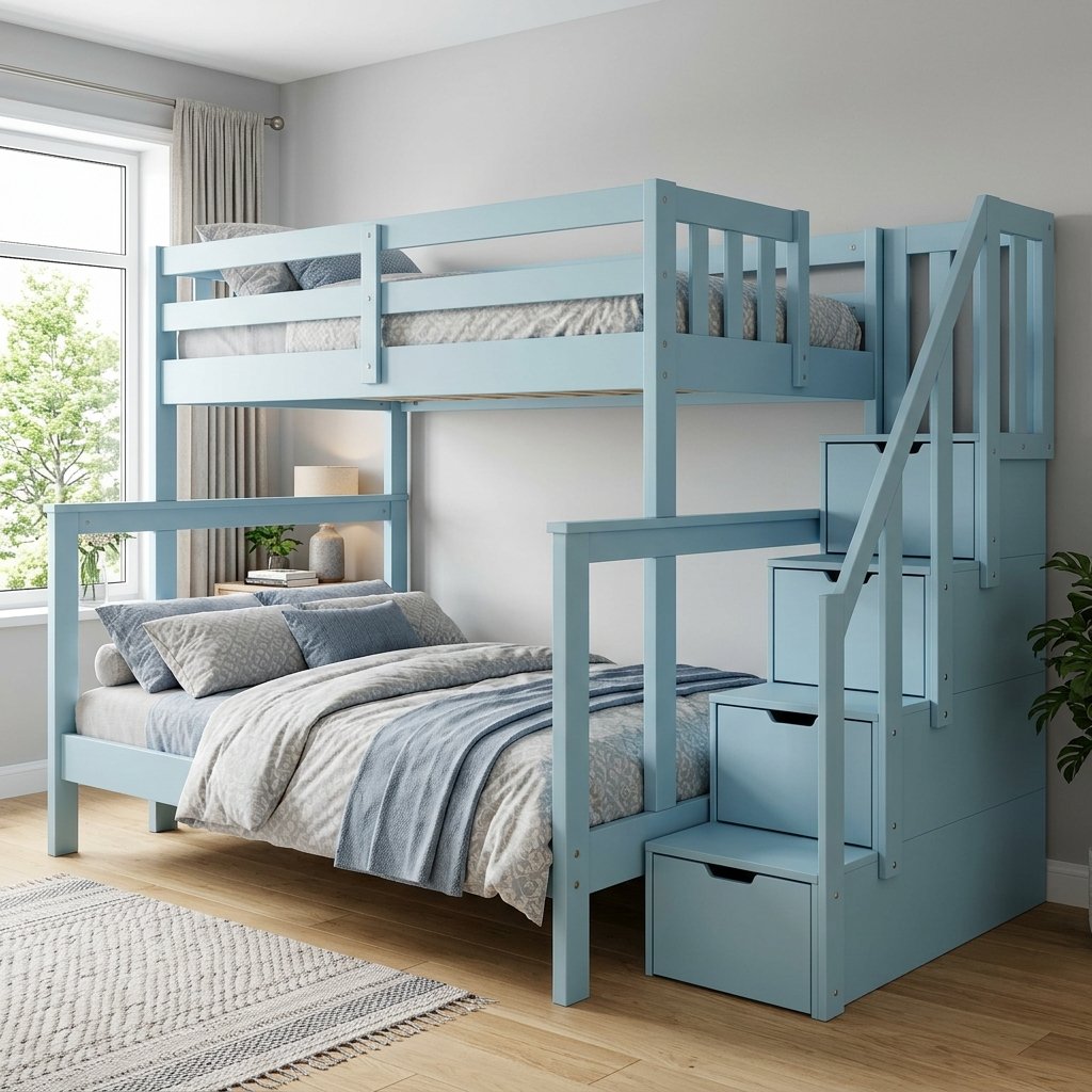 Mẫu giường tầng gỗ đẹp