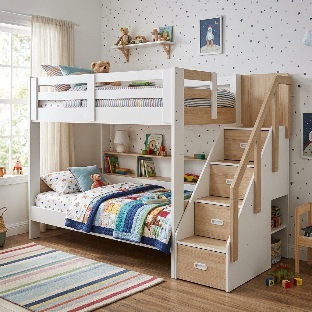 Giường 2 tầng gỗ tự nhiên