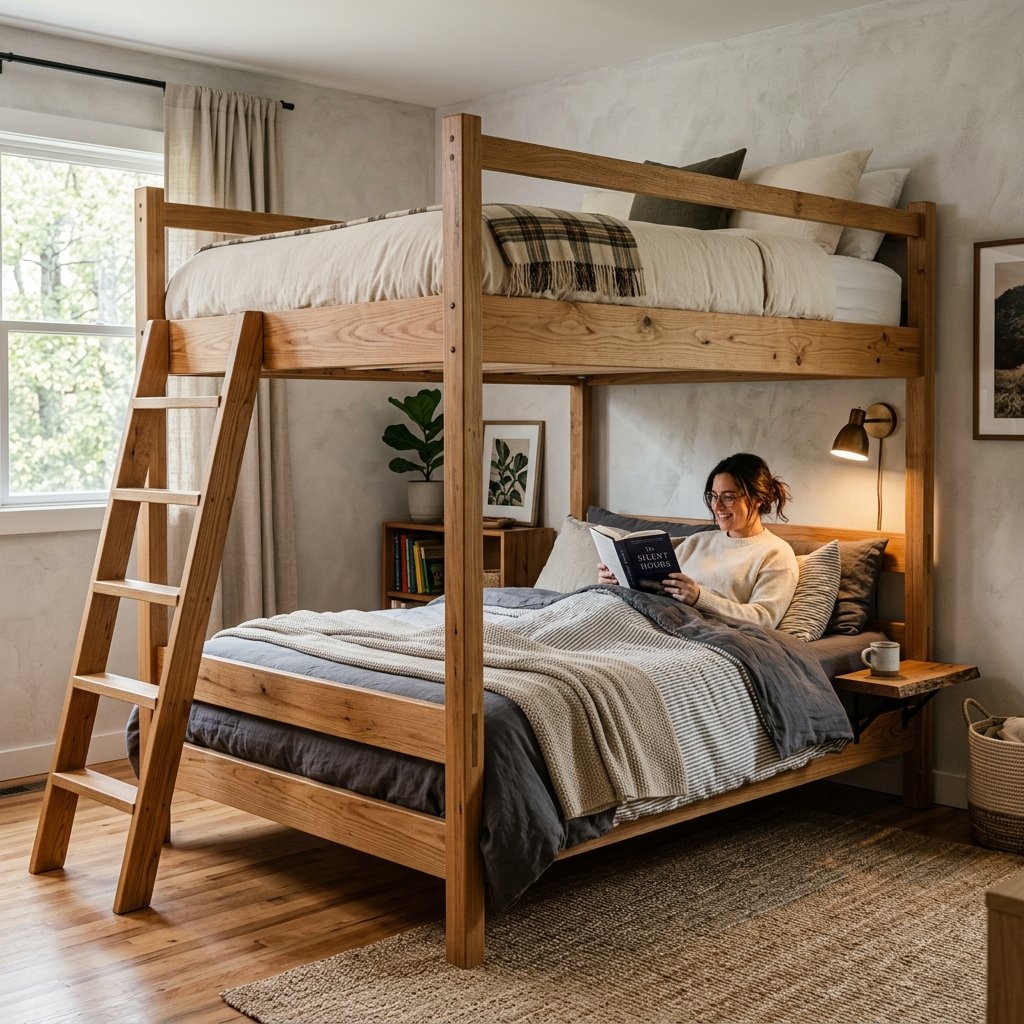 Giường tầng gỗ người lớn