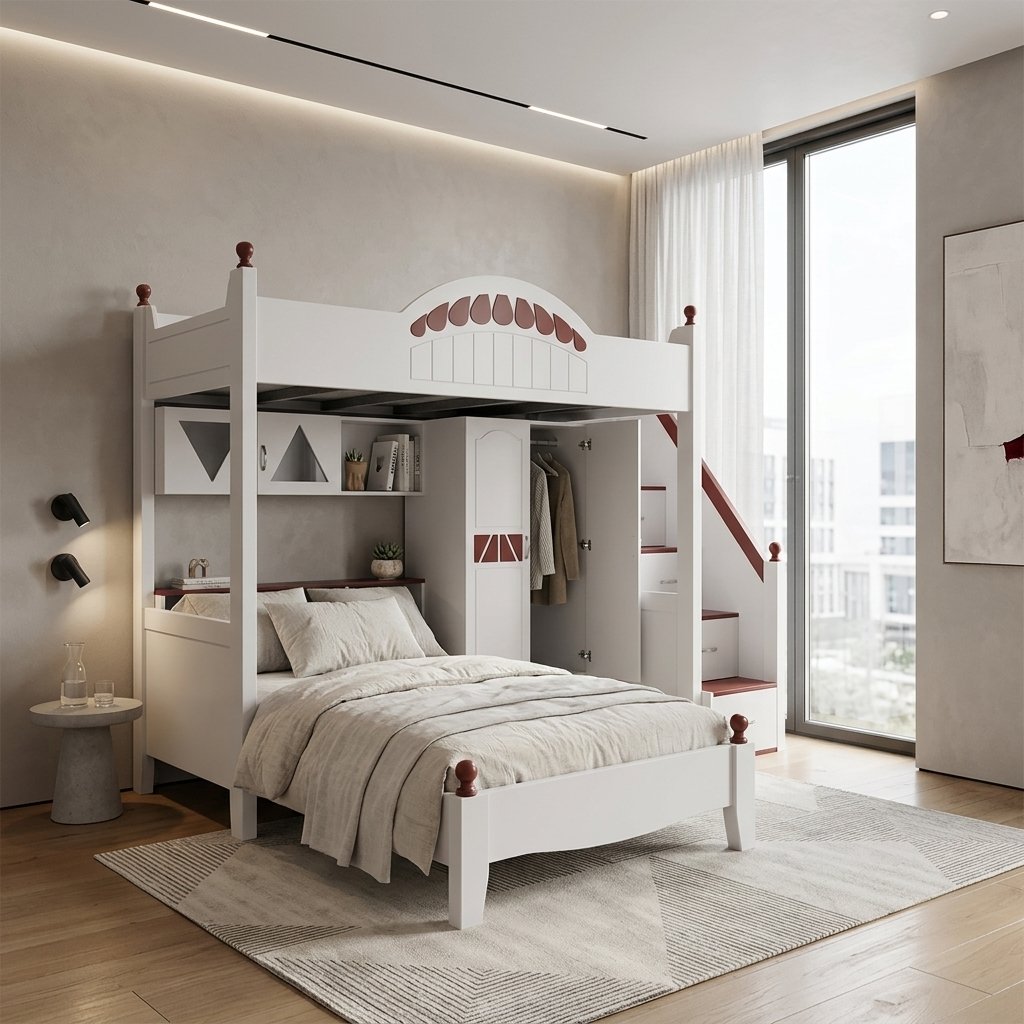 Mẫu giường tầng gỗ đẹp