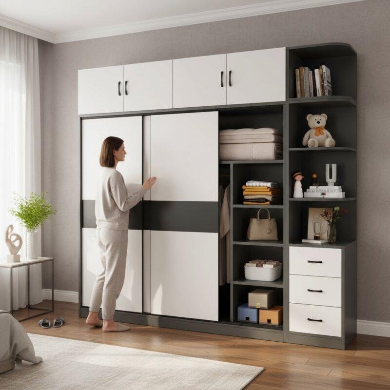 Tủ đầu giường nhỏ gỗ công nghiệp bền đẹp