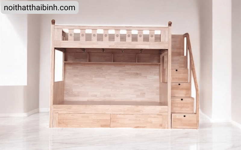 Giường Tầng Gỗ Người Lớn 2025 – Xu Hướng Nội Thất Tiết Kiệm Không Gian