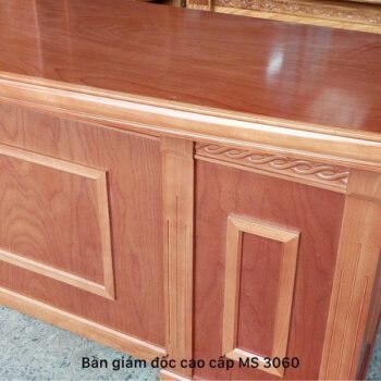 Bàn giám đốc cao cấp gỗ tự nhiên MS 3060 Bàn giám đốc cao cấp gỗ tự nhiên MS 3060