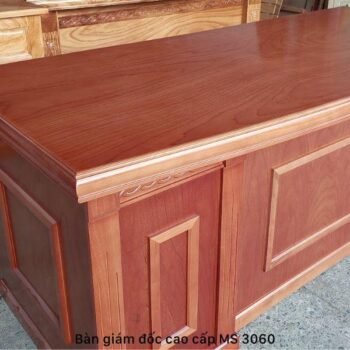 Bàn giám đốc cao cấp gỗ tự nhiên MS 3060 Bàn giám đốc cao cấp gỗ tự nhiên MS 3060