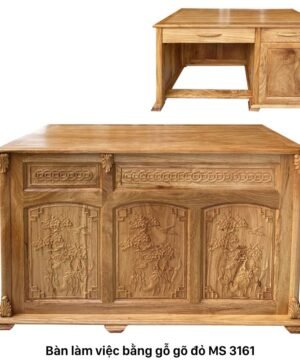 Bàn làm việc bằng gỗ gõ đỏ MS 3161