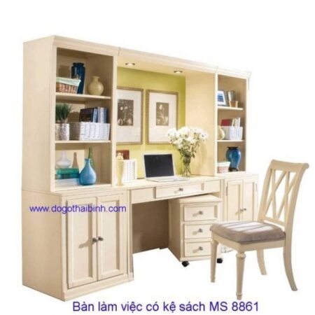 Bàn  học  MS 8861 Size : 1m8 x 1m9 x 0m5 Giá bán : 7.200.000