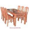 Bộ bàn ăn gỗ sồi MS 9969 Giá bán = 10.500.000 đ - Tặng kính mặt bàn 1m6 dầy 8ly
