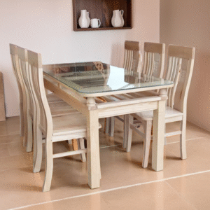 Bộ bàn ăn gỗ sồi tự nhiên MS 3098