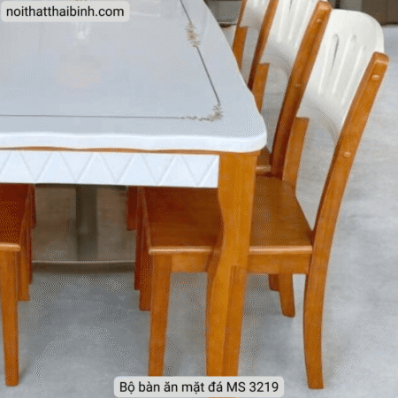 Bộ bàn ăn mặt đá MS 3219