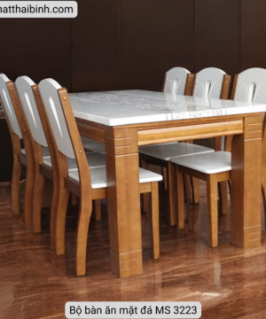 Bộ bàn ăn mặt đá MS 3223