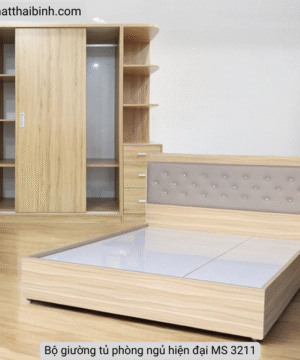 Bộ giường tủ phòng ngủ hiện đại MS 3211