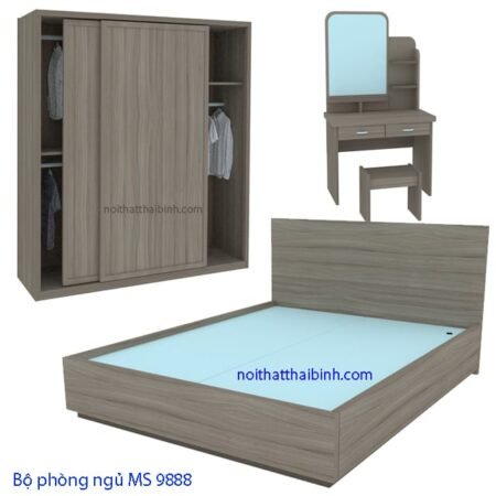 Bộ nội thất phòng ngủ đẹp MS 9888 Giá bán = 15.000.000 đ