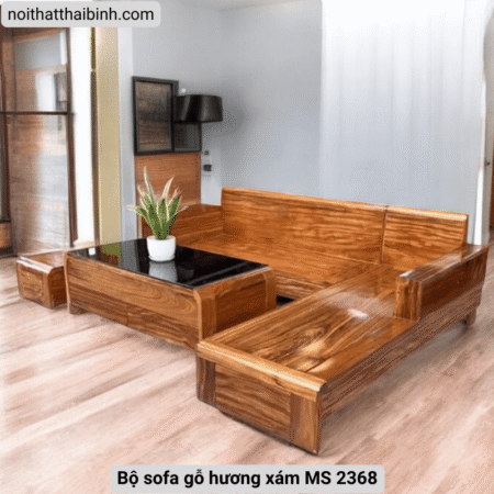 Bộ sofa gỗ hương xám MS 2368 9 Bộ sofa gỗ hương xám MS 2368
