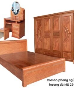 Combo phòng ngủ gỗ hương đá MS 2995