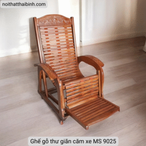 Ghế gỗ thư giãn căm xe MS 9025 9 Ghế gỗ thư giãn căm xe MS 9025
