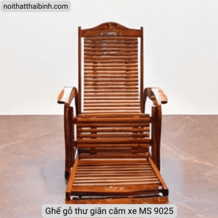 Ghế gỗ thư giãn căm xe MS 9025 7 Ghế gỗ thư giãn căm xe MS 9025