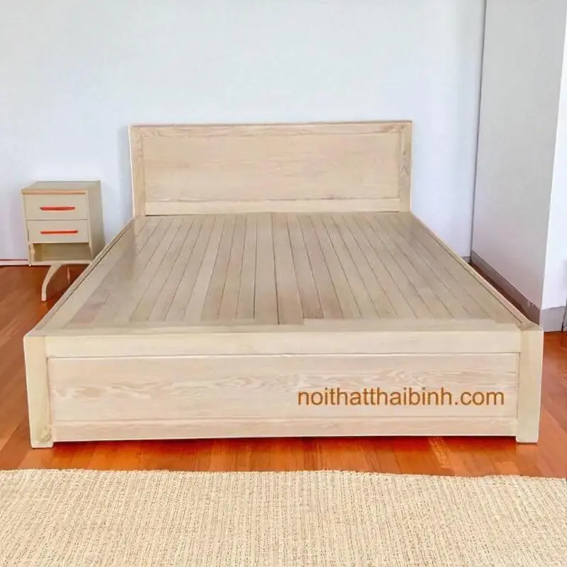 Giường Ngủ Gỗ Sồi Vạt Phản