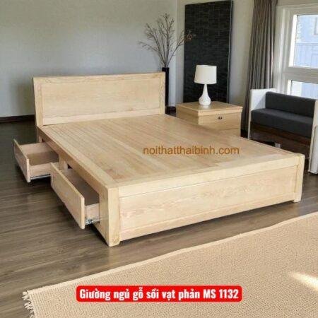 Giường Ngủ Gỗ Sồi Vạt Phản