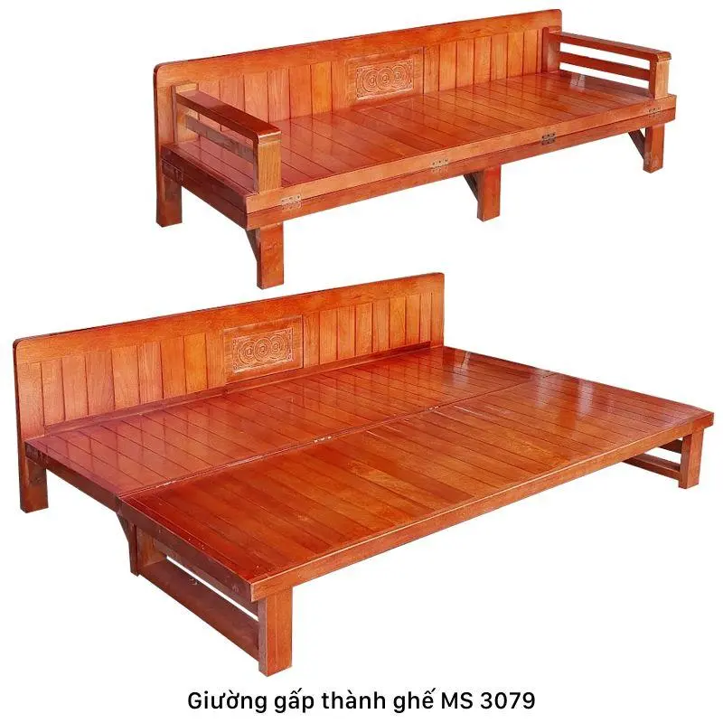 Giường gấp thành ghế MS 3079 | GIAO HỎA TỐC TPHCM